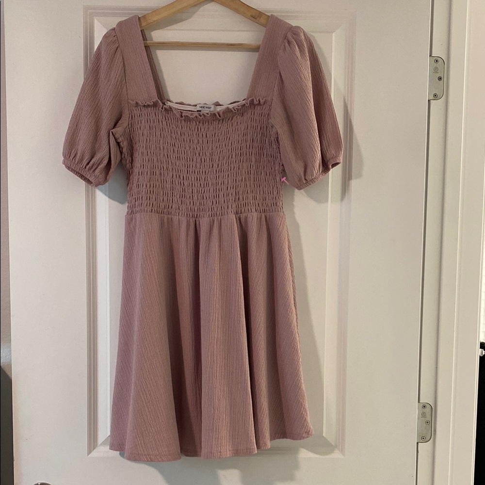Pink Smocked Kids Dress
